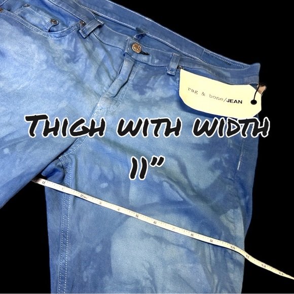 🎉HOST PICK🎉 NWT Org. White Rag & Bone The Dre Boyfriend Style Jeans. Size 32 - Picture 4 of 13